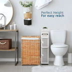 Nestl Bathroom Storage Organizer - Floor Standing Tall Cabinet for Toilet Paper, Towel & Other Bathroom Storage Accessories