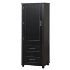 61.4 Tall Bathroom Storage Cabinet, Two Drawers and Adjustable Shelf