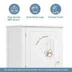 61.4 Tall Bathroom Storage Cabinet, Two Drawers and Adjustable Shelf