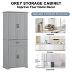 Bathroom Storage Cabinet with Doors and Drawer, Multiple Storage Space, Adjustable Shelf