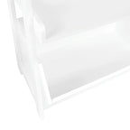 RiverRidge Amery 4-Tier 24in Ladder Shelf with Display Shelf and Storage Organizer Bin - White with 2 10 Floating Bookshelves