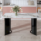 Table and chair set. 1 table and 4 chairs. Rectangular dining table