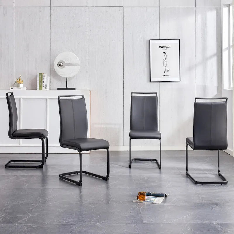 Table and chair set. 1 table and 4 chairs. Rectangular dining table