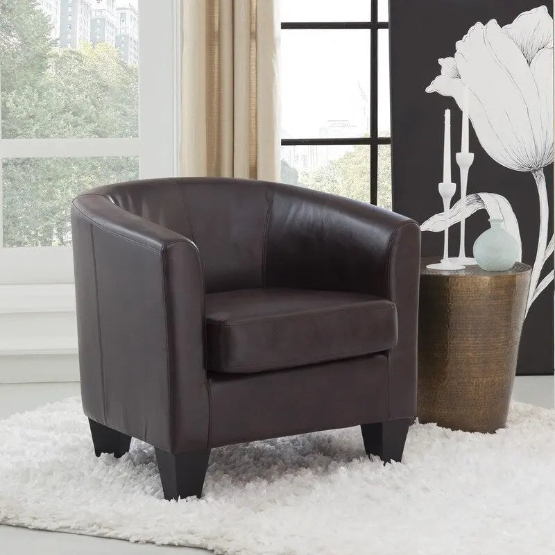 Grafton Home Enzo Upholstered Accent Barrel Chair