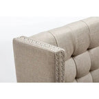 Settee couch,Modern Loveseat Settee Bench Sofa 2-Seat Sofa Couch Tufted Love Seat Dining Bench with Nail Head for Living Room