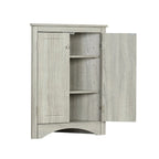MDF Triangle Corner Cabinet with Adjustable Shelves