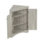 MDF Triangle Corner Cabinet with Adjustable Shelves