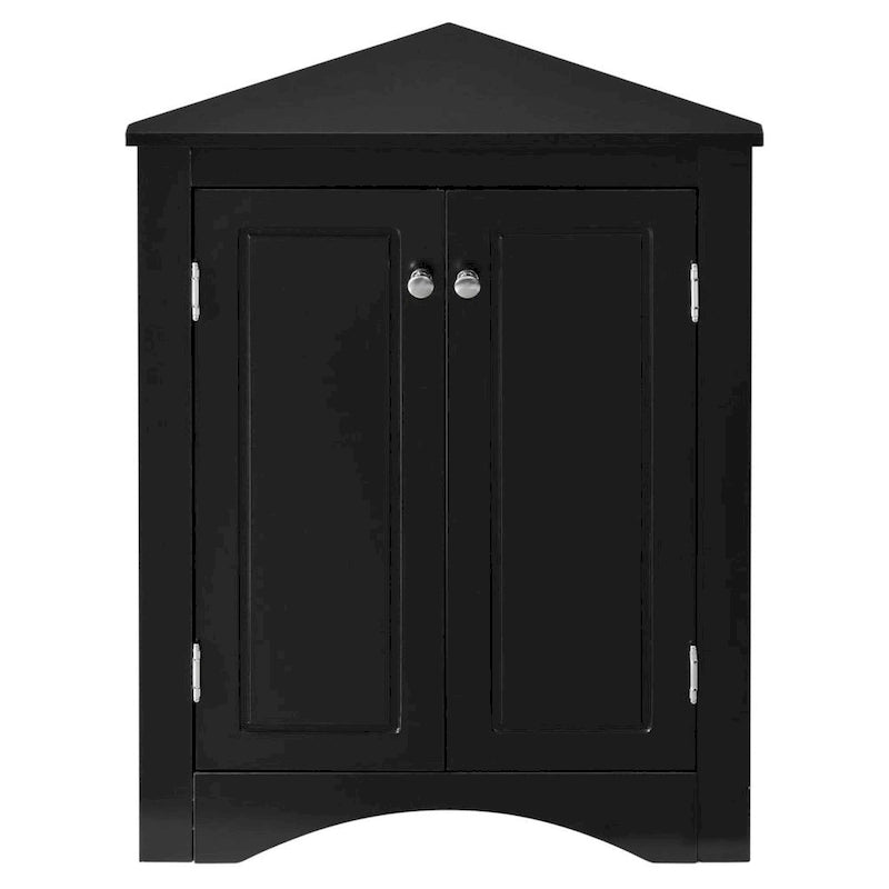 MDF Triangle Corner Cabinet with Adjustable Shelves
