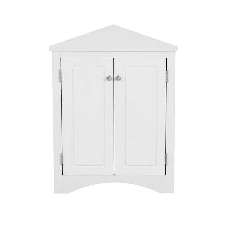 MDF Triangle Corner Cabinet with Adjustable Shelves