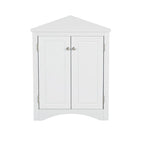 MDF Triangle Corner Cabinet with Adjustable Shelves