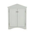 MDF Triangle Corner Cabinet with Adjustable Shelves