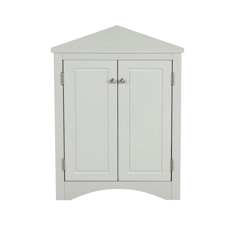 MDF Triangle Corner Cabinet with Adjustable Shelves