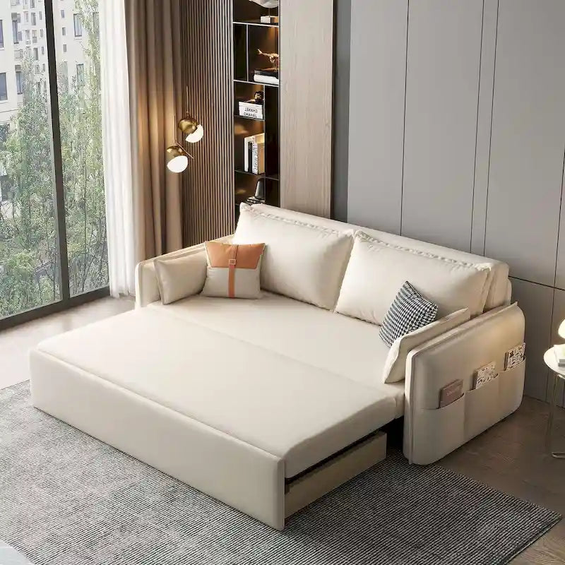 JASIWAY Convertible Sleeper Sofa Bed with Storage