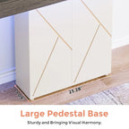 43.3 Farmhouse Pedestal Console Table, Sofa Table For Living Room, Entry Table For Entryway, Narrow Desk