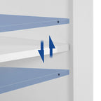 Moasis 55 Sideboard Buffet Cabinet with LED Light, Storage Cabinet with Doors and Adjustable Shelves