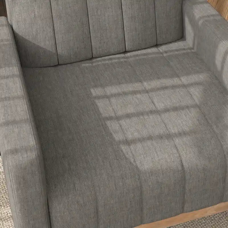 Adjustable Rocking Chair, Nursery Glider Chair with Adjustable High Back and Foot Rest
