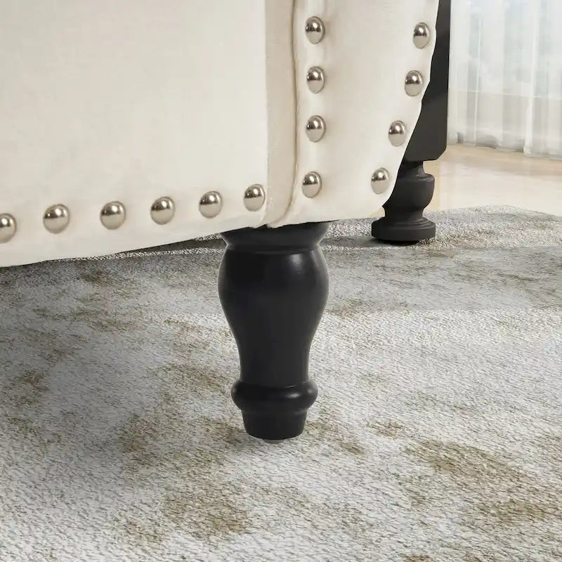 Velvet Storage Rectangular Bench With 1 Pillow,Ottoman For Living Rooms And Entryway