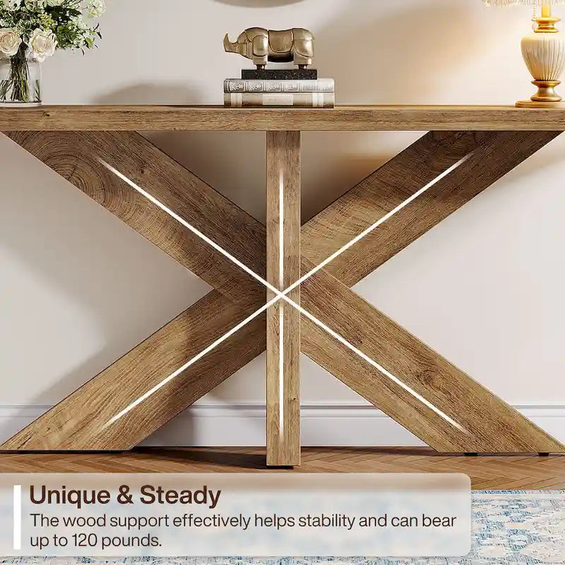 70.9 Extra Long Farmhouse Console Sofa Table for Entryway Hallway