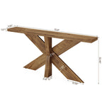 70.9 Extra Long Farmhouse Console Sofa Table for Entryway Hallway