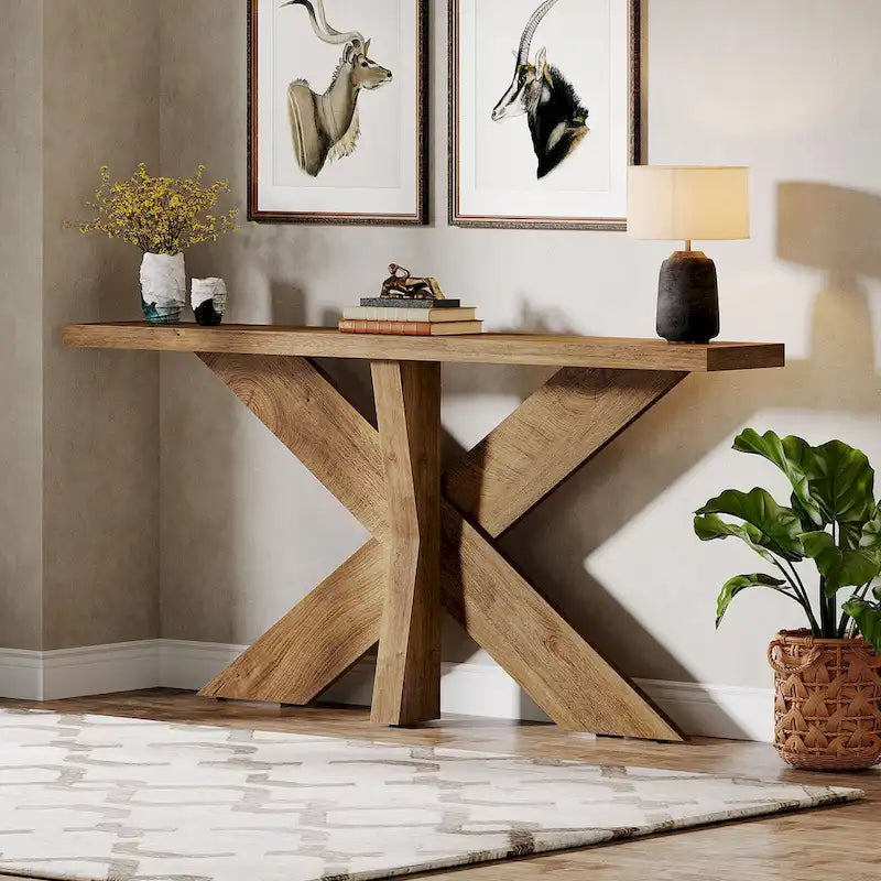 70.9 Extra Long Farmhouse Console Sofa Table for Entryway Hallway