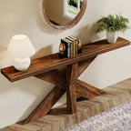 70.9 Extra Long Farmhouse Console Sofa Table for Entryway Hallway