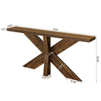 70.9 Extra Long Farmhouse Console Sofa Table for Entryway Hallway