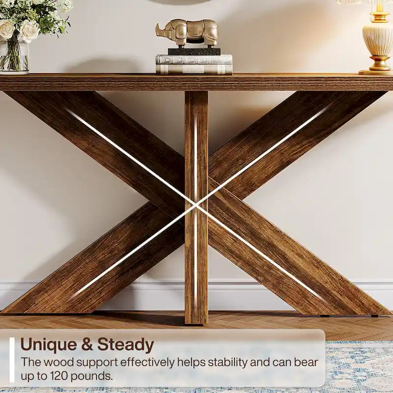 70.9 Extra Long Farmhouse Console Sofa Table for Entryway Hallway