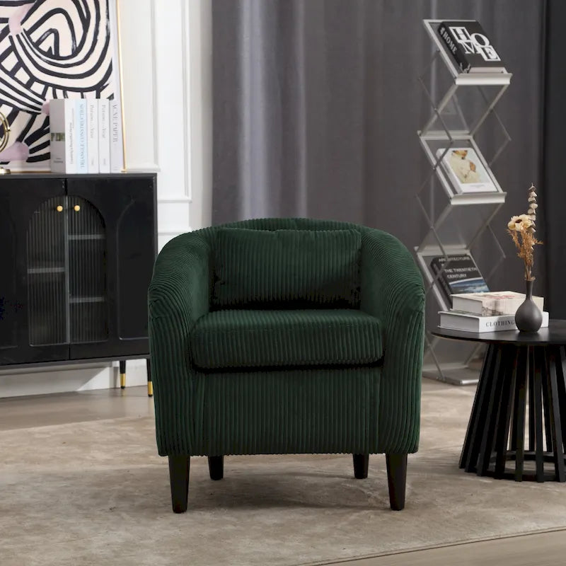 Modern style decorated chair Living room Bucket chair with cushion and pillow single sofa chair