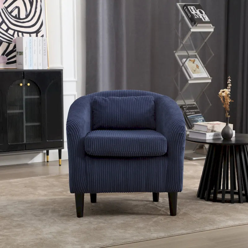 Modern style decorated chair Living room Bucket chair with cushion and pillow single sofa chair