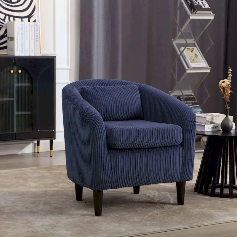 Modern style decorated chair Living room Bucket chair with cushion and pillow single sofa chair