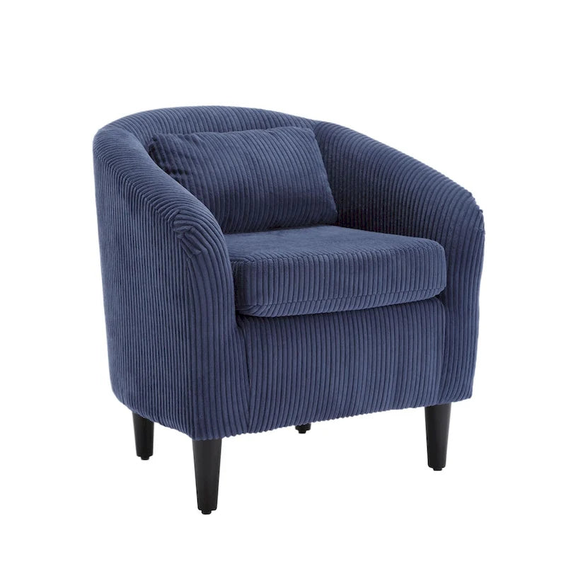 Modern style decorated chair Living room Bucket chair with cushion and pillow single sofa chair