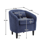 Modern style decorated chair Living room Bucket chair with cushion and pillow single sofa chair