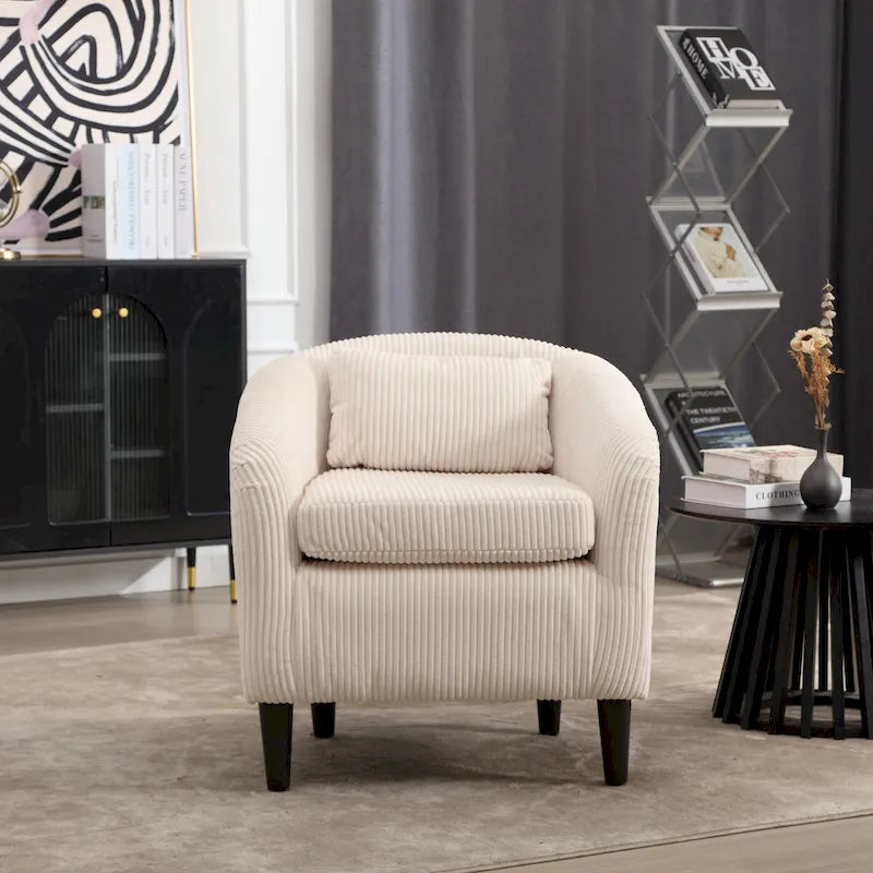 Modern style decorated chair Living room Bucket chair with cushion and pillow single sofa chair