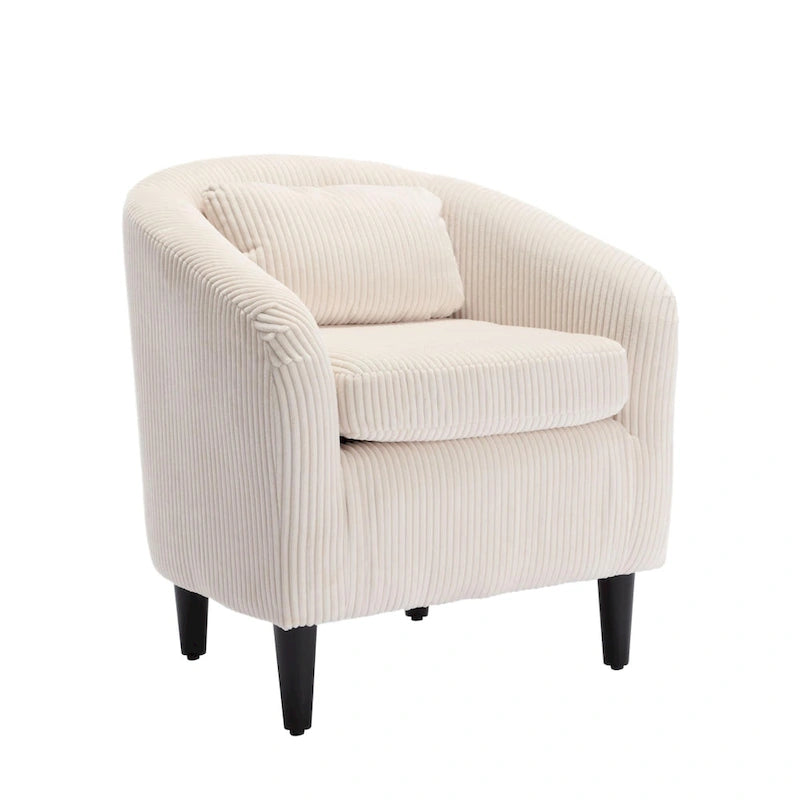 Modern style decorated chair Living room Bucket chair with cushion and pillow single sofa chair