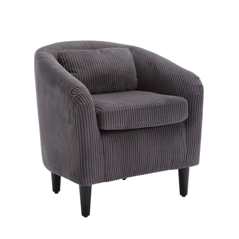 Modern style decorated chair Living room Bucket chair with cushion and pillow single sofa chair