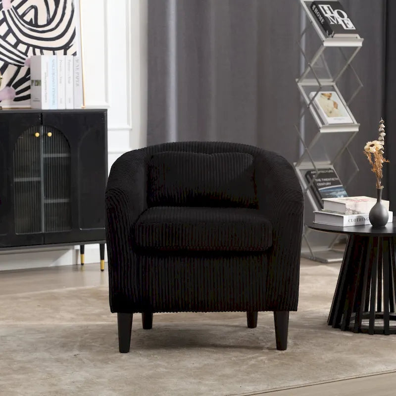 Modern style decorated chair Living room Bucket chair with cushion and pillow single sofa chair