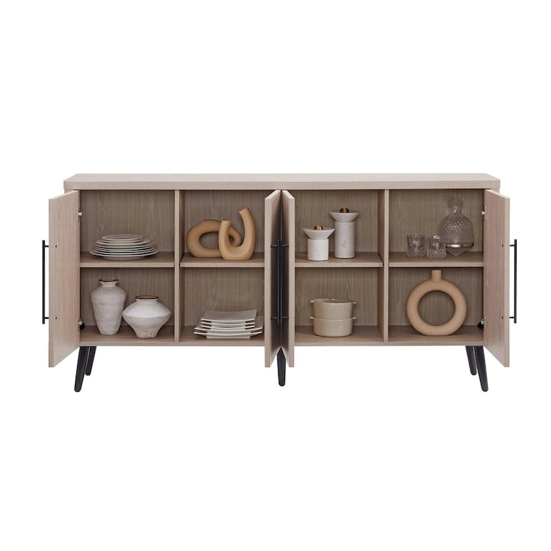 Manhattan Comfort Mid Century Modern Jodie 64.6 Inch Sideboard