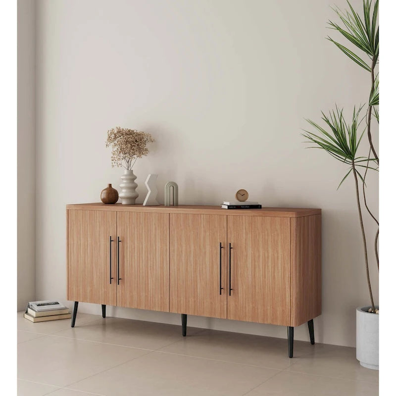 Manhattan Comfort Mid Century Modern Jodie 64.6 Inch Sideboard