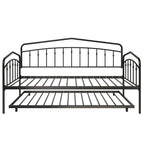 Calantha Modern Metal Twin Size Daybed with Trundle Space-Saving Sofa Bed by Christopher Knight Home