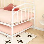 Calantha Modern Metal Twin Size Daybed with Trundle Space-Saving Sofa Bed by Christopher Knight Home