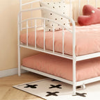 Calantha Modern Metal Twin Size Daybed with Trundle Space-Saving Sofa Bed by Christopher Knight Home