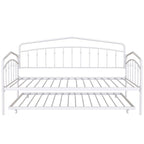 Calantha Modern Metal Twin Size Daybed with Trundle Space-Saving Sofa Bed by Christopher Knight Home