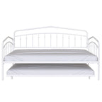 Calantha Modern Metal Twin Size Daybed with Trundle Space-Saving Sofa Bed by Christopher Knight Home