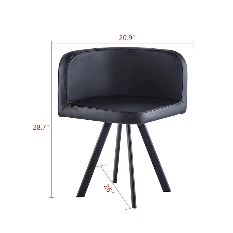 Modern 7 Pieces Dining Table Set, Rectangle Dining Table with 6 Chairs for Dining Room, Kitchen