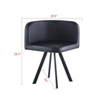 Modern 7 Pieces Dining Table Set, Rectangle Dining Table with 6 Chairs for Dining Room, Kitchen