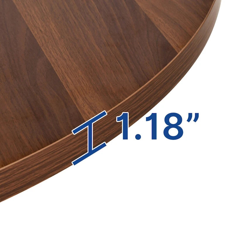 Moasis Modern Faux Marble 45 Large Round Dinning Table for 4-6 People