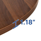 Moasis Modern Faux Marble 45 Large Round Dinning Table for 4-6 People