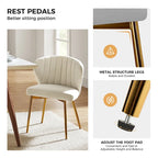 Luna Modern Glam Upholstered Tufted Back Side Accent Dining Chair with Small Base by HULALA HOME