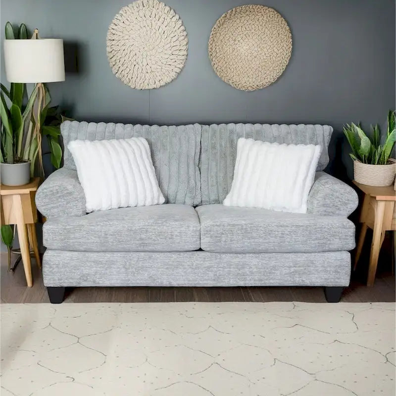 Roundhill Oasis 2-Piece Living Room Set, Sofa and Loveseat