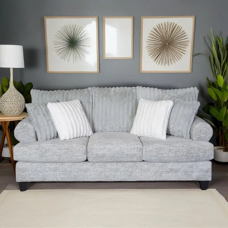 Roundhill Oasis 2-Piece Living Room Set, Sofa and Loveseat